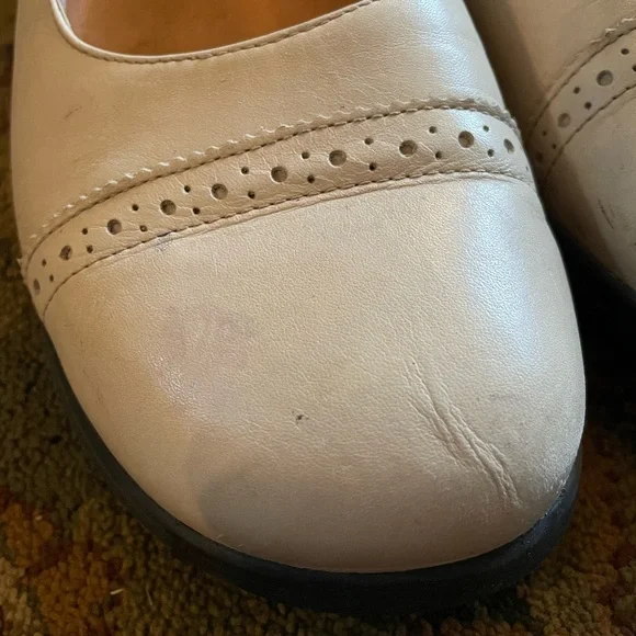 Birkenstock Footprints cream ballet flats womens 12 - Picture 2 of 6
